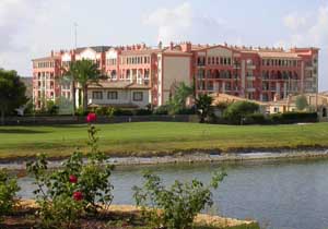 Hotel Bonalba Alicante viewed from the Bonalba golf course